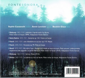 Fonte sonora arriere